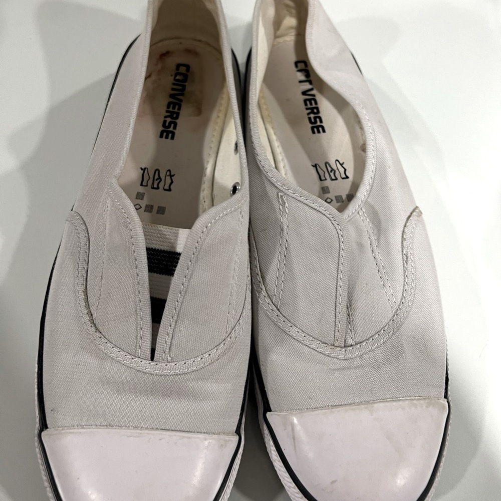 Converse White Slip-On Flats